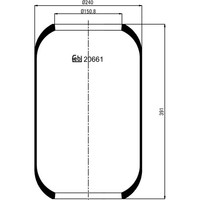 Febi Bilstein 20661 Federbalg Luftfederung FüR Volvo Setra Neoplan B12 8700 B7