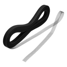 50 Yards Stiff Horsehair Braid 0.6 Inch Wide Formal Dress Accessories,Black