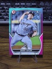 2023 Bowman Draft - Grant Taylor #BD-8 Aqua & Pink Gradient /199 (RC)