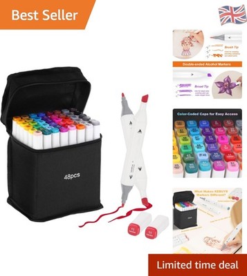 48 Farben Alkohol Marker Set - Dual Tip Kunststifte für kreativen Ausdruck