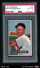 1951 Bowman #10 Red Schoendienst Cardinals HOF PSA 4 - VG/EX