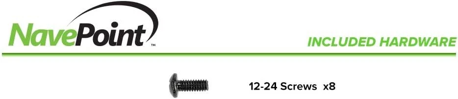 NavePoint 2U Vertical Rack Rail Pair DIY Kit with Hardware, Black  - Image 4 of 4