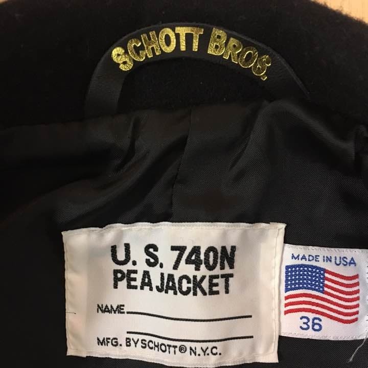 Rare Schott Peacoat Crazy Pattern - image 4