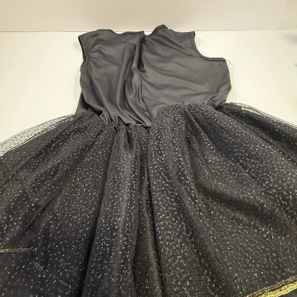 Girls Batgirl Costume Dress – Black & Gold Batman Logo Tutu Skirt - Image 4 of 4