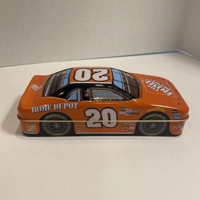 TONY STEWART Nascar #20 HOMEDEPOT tin car shaped collectable metal 8''X3'' (Bin 4)
