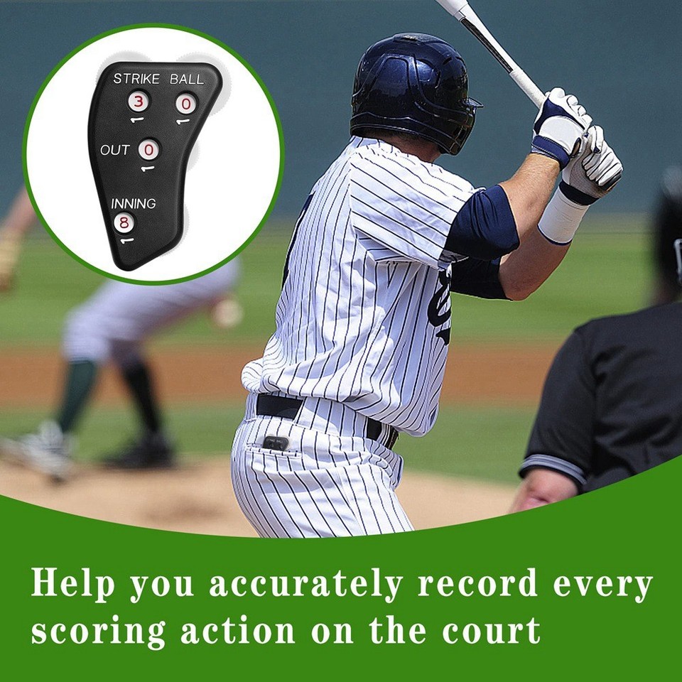 Indicateur D’arbitre De Baseball à 3 Roues – Compteur Balles, Frappes Et Retraits – Athletic Specialties