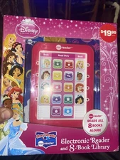 DISNEY PRINCESS ELECTRONIC READER 8-BOOK LIBRARY ME READER NEW UNUSED