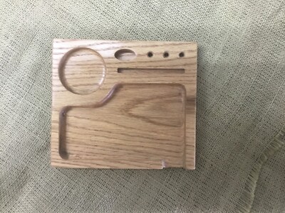 Handmade Wooden Rolling Tray Using Solid Oak Hardwood