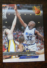 1993-94 FLEER ULTRA BASKETBALL #135 SHAQUILLE O'NEAL ORLANDO MAGIC EX APR061