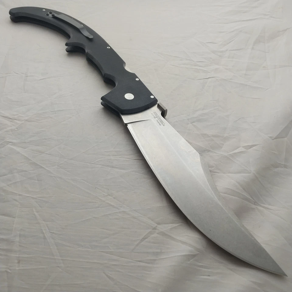 Navaja de bolsillo plegable Cold Steel XL Espada Lockback G10 AUS-10A acero 62MGC Foto 3 de 4