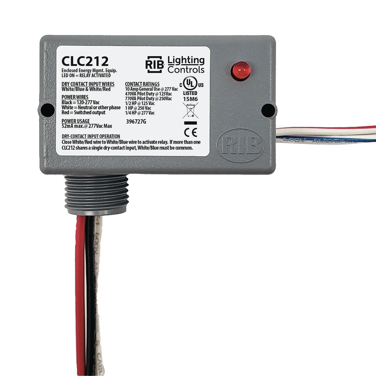Functional Devices (RIB) CLC212 Closet Light Switch, Enclosed 10A SPST, 120-277