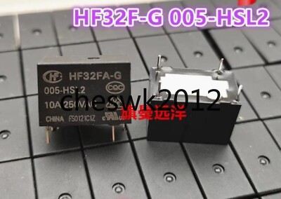 3 PCS NEW HF32FA-G 005-HSL2 5VDC Hongfa relay 10A 250VAC 4 pin