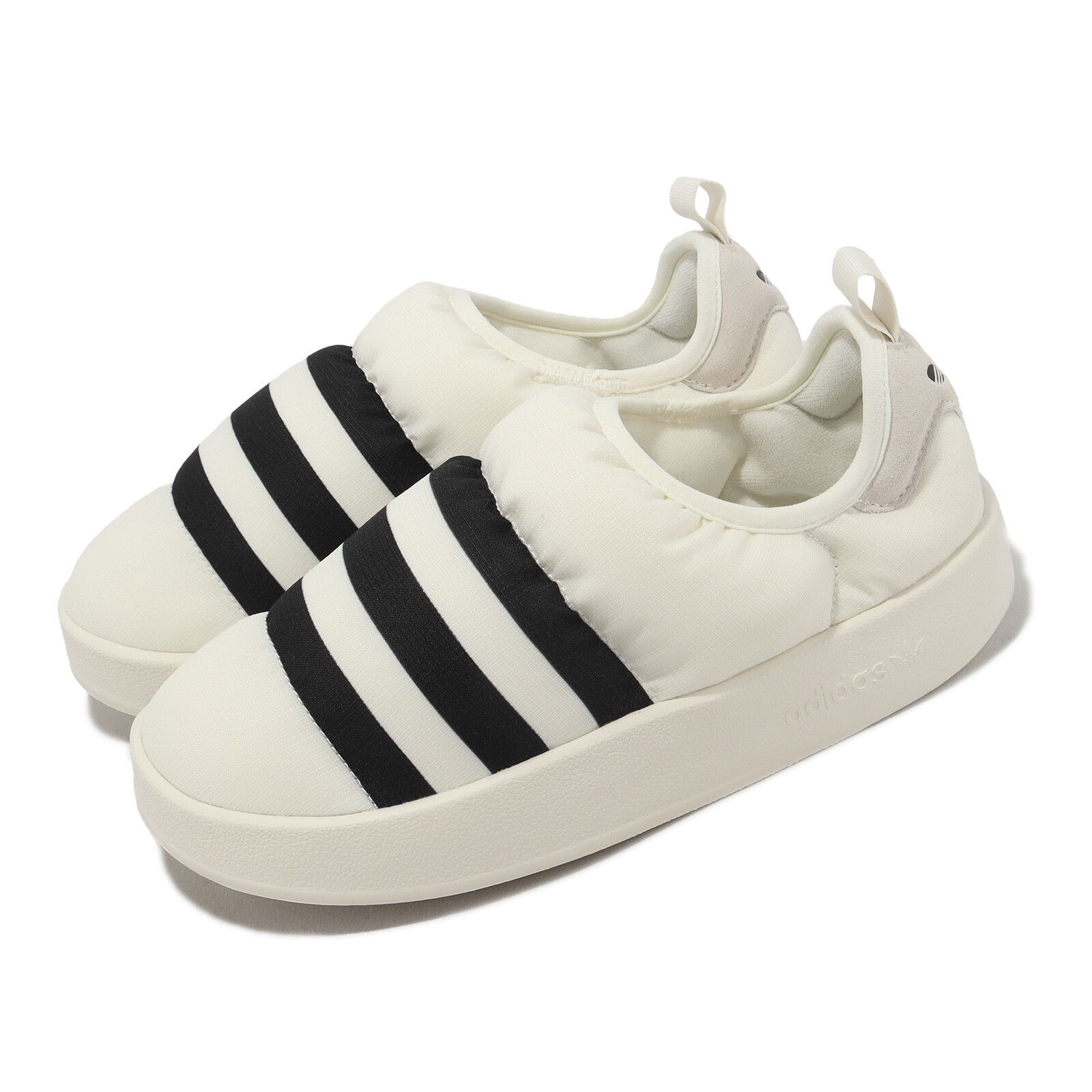 adidas Originals Puffylette Off White Черный мужской водоотталкивающий костюм унисекс GY1593