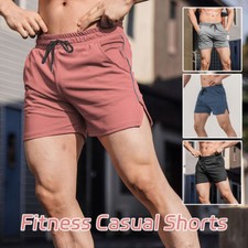 Men Mesh Fitness Quick Gym Shorts Gyms Pants Run Hiking Sportswear Sport Jogging