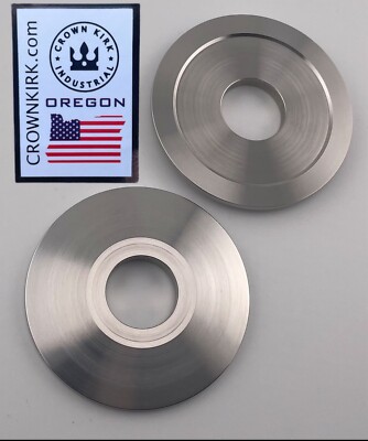 Arbor Bench Grinding Washers 2-3/8'' OD x 3/4'' ID - Stainless Steel CNC Machined