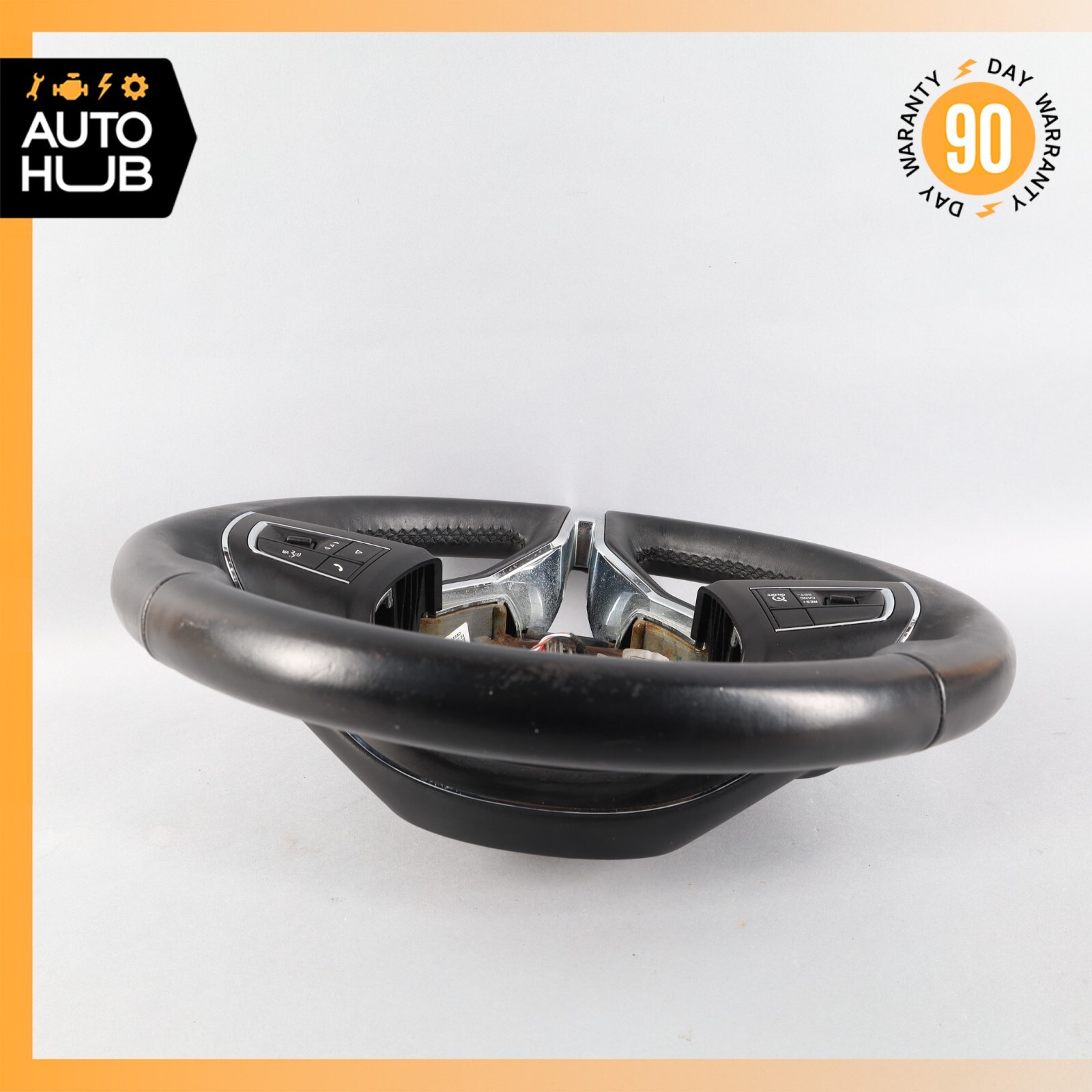 14-20 Maserati Quattroporte M156 S Q4 Ghibli M157 Steering Wheel Black OEM