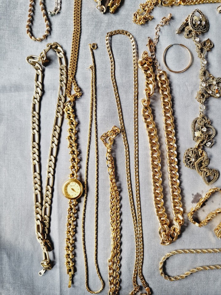 Large Costume Jewellery Bundle Job Lot Spares Repair Necklaces
