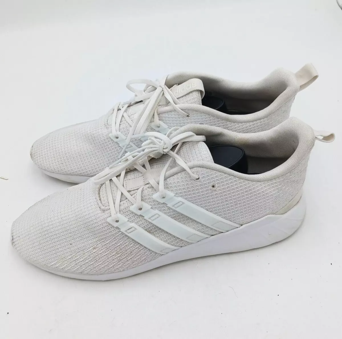 Adidas cloudfoam hotsell white men