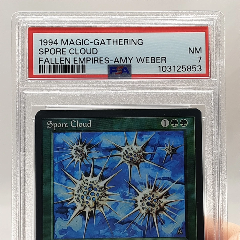 MTG - Fallen Empires - Spore Cloud - Graded - PSA 7.0 - Image 2 of 4