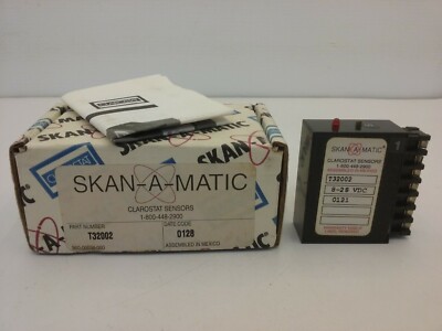 CLAROSTAT/SKAN A MATIC T32002 PHOTOELECTRIC AMPLIFIER SENSOR 8-28VDC NIB