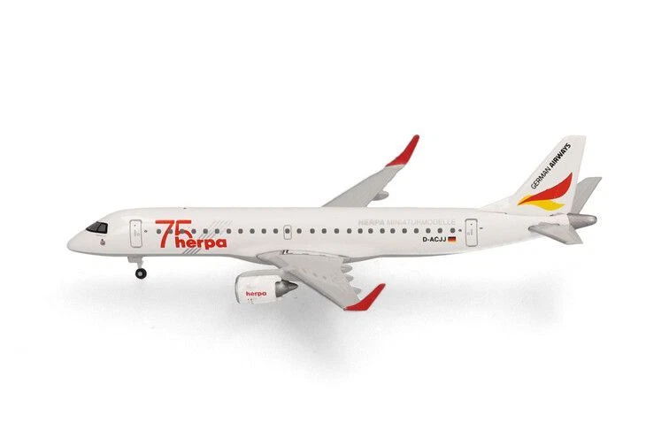 HERPA - EMBRAER E190 German Airways 75 anni HERPA - 1/500 - HER537940 - Immagine 3 di 4
