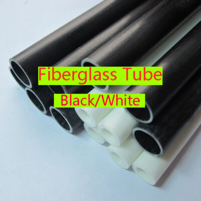 2 Stück 50 cm Fiberglasrohr Rundrohr 4 5 6 8 10 12 16 20 25 mm schwarz / weiß