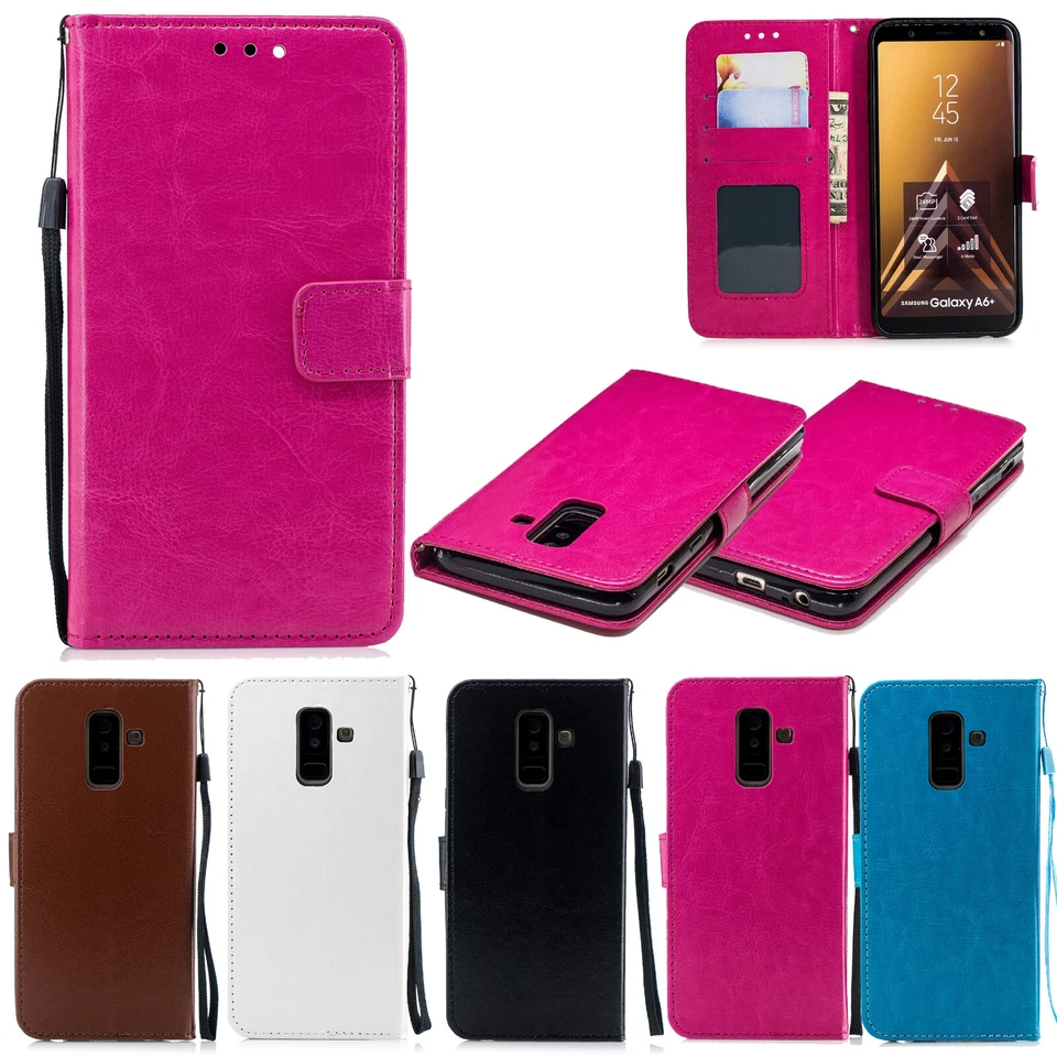 Funda Para iPhone 12 12 Pro 7 6S Galaxy A40 A50 A60 Cuero PU Plegable Soporte Billetera Foto 2 de 3