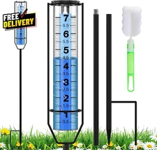 Rain Gauge 7 Freeze-Proof Thickened Transparent Plastic Rain Gauge Outdoor Large