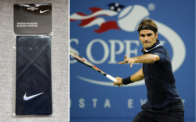 Nike Bandana Federer US Open 2010 PE Headband Tie Dri-Fit Tennis RF Nadal Rafa