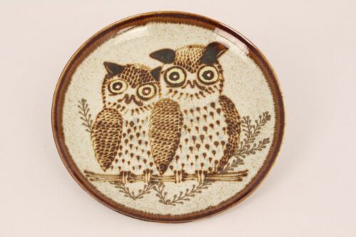 Töpferei MAssemühle Wagner Wall Plate Decorative 2 Owls Owl Ceramics Handgemal - 第 1/10 張圖片