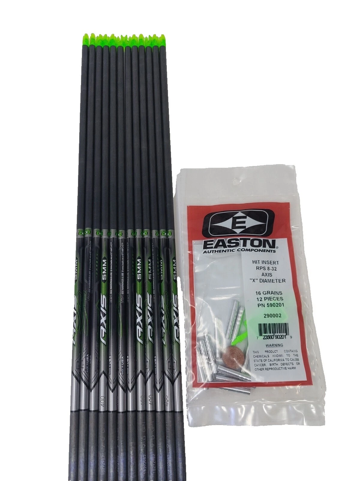 Easton Target Black Arrows & Parts