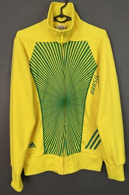 MENS ADIDAS BRASIL BRAZIL NATIONAL 2010/2012 TRACK JACKET SOCCER