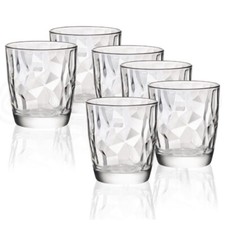 Set 6 Bicchieri Rocco Bormioli Diamond Acqua Cl 30,5 Bicchieri vetro Trasparente