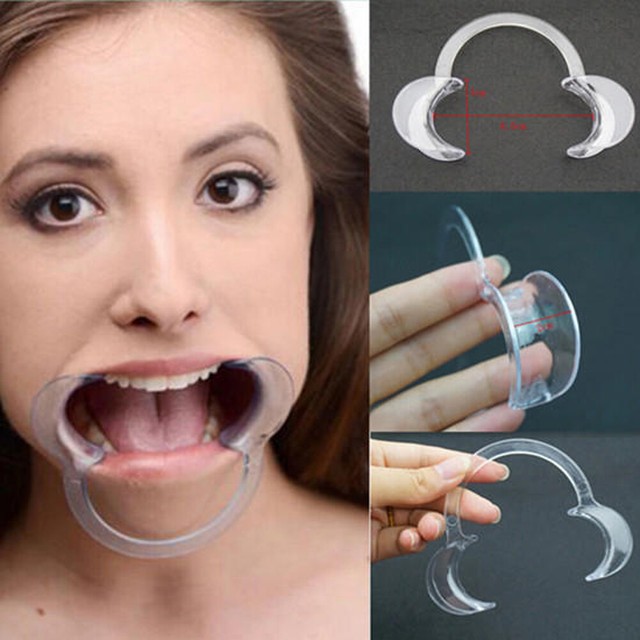 CShape Mouth Opener Transparent Teeth Whitening Intraoral Lip Cheek Retractor eBay