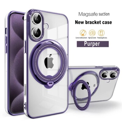 iPhone 16 Pro Max/15 Pro Max/14 Pro Max Hülle Magnet Ring Ständer Gel Case