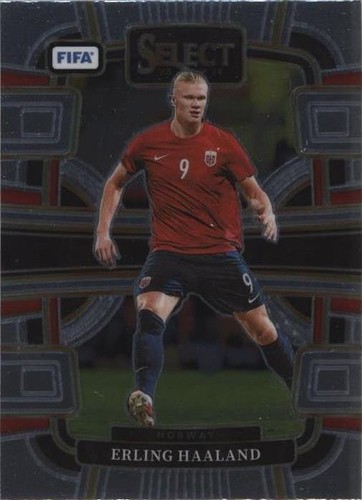 2023-24 Panini Obsidian Soccer Erling Haaland Obsidian Patch Auto