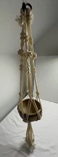 Vintage Macrame Plant Hanger Planter 36” Long (hanger only)