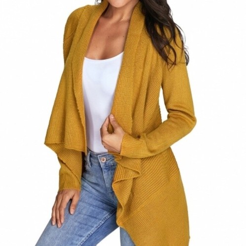 Mustard Classic Waterfall Long Sleeve 