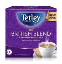 Tetley British Blend Premium Black Tea, 80 Count Tea Bags