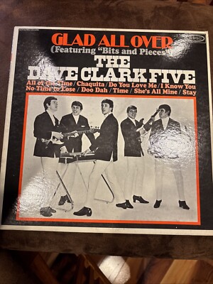 THE DAVE CLARK FIVE Glad All Over LP 1964 Epic LN24093 VG +