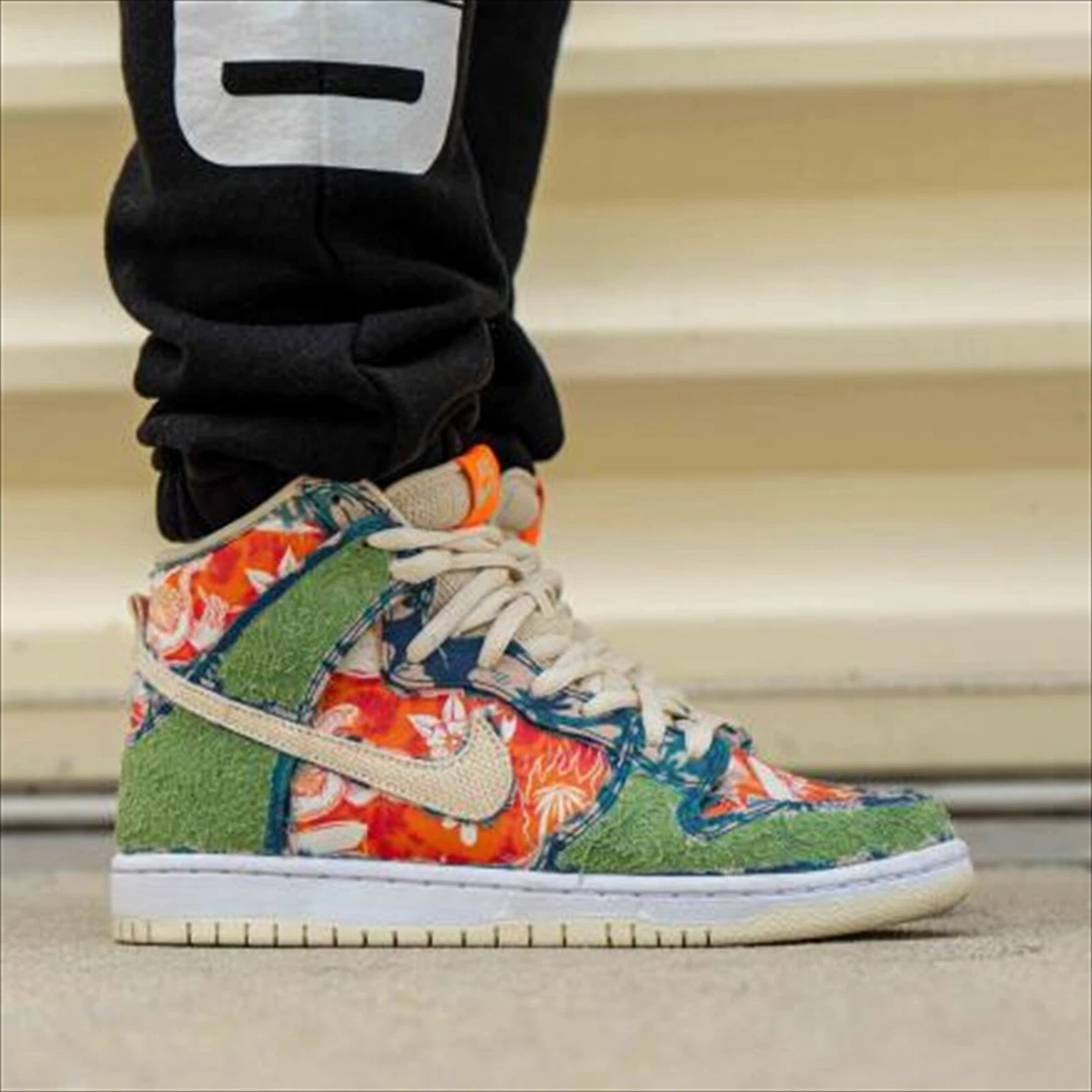 NIKE SB DUNK HIGH PRO QS HAWAII AQUAMRINE CREAM ORANGE (CZ2232-300) US 6