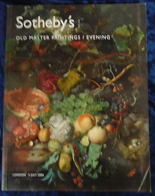 SOTHEBY'S OLD MASTER PAINTINGS EVENING LONDON 5 JULY 2006 AUCTION CATALOGUE P/B