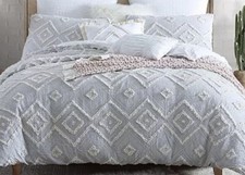 Swift Home 5 Pc Full/Queen Rukai Light Gray Comforter Set New