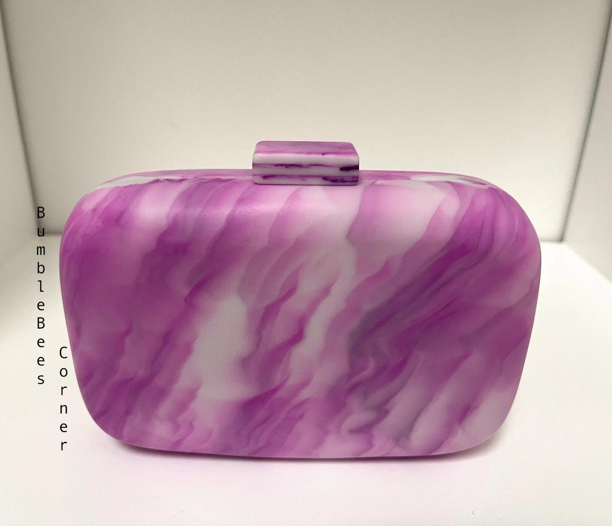 ZARA Mini Shoulder Bag PRINTED Clutch Box MARBLE TIE DYE HandBag