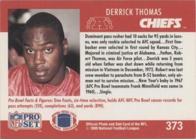 1990 Pro Set Derrick Thomas #373 for sale | eBay