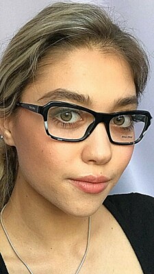Miu Miu VMU2NPC7-101 52mm White Black Cat Eye Women's Eyeglasses  Frame