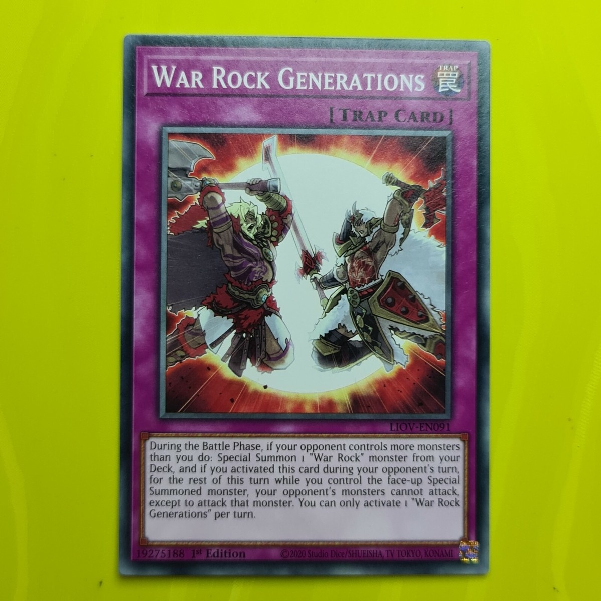 WAR ROCK GENERATIONS | YUGIOH | LIOV | COMMON | 2021 | 1st Edition | NM #25  | eBay