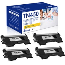 4PK High Yield TN450 Toner Compatible With Brother HL-2270DW MFC-7360N 7860DW