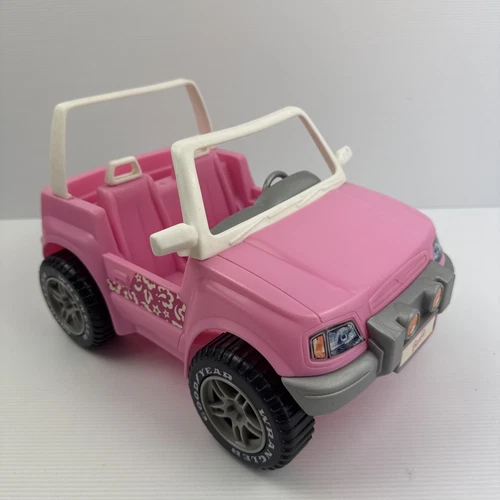 Barbie Wrangler Beach Cruiser Vehicle Pink Vintage Mattel 2001 Toy Car Jeep