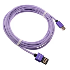 For iPhone 15/Pro/Max/Plus - Purple 10ft USB-C Cable Extra Long Fast Charger